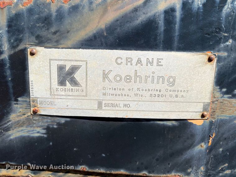 image for item ER3457 1971 Koehring 440 crane truck