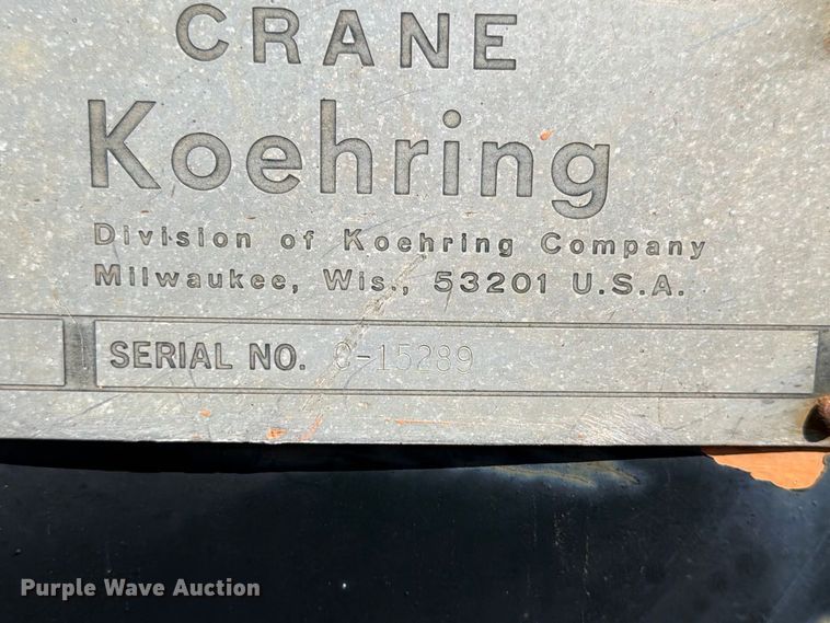 image for item ER3457 1971 Koehring 440 crane truck