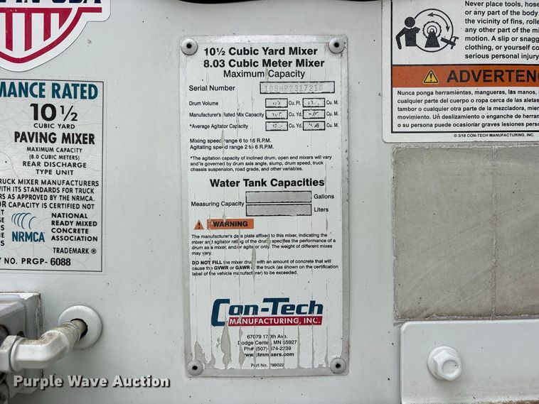image for item ES8190 2024 Freightliner 114SD ready mix truck