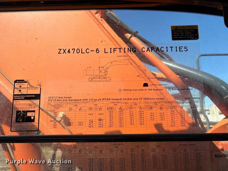 image for item ES8217 2017 Hitachi ZX470 LC-6 excavator
