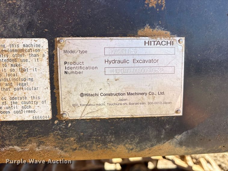 image for item ES8217 2017 Hitachi ZX470 LC-6 excavator