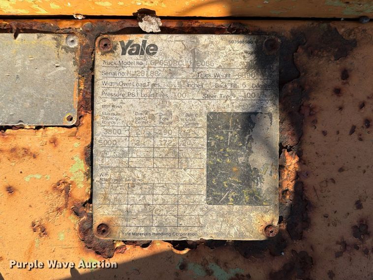 image for item EU0894 Yale GP050RCJUE086 forklift