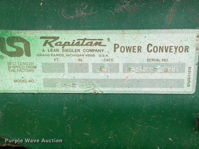 image for item EX1019 Rapistan Power Conveyor S692T-0243 conveyor