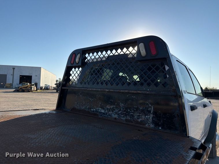 image for item EX1028 2016 RAM 5500 Crew Cab flatbed truck