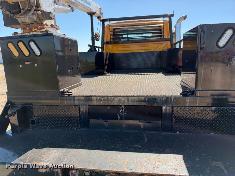 image for item EX2354 2006 International WorkStar 7400 Crew Cab flatbed truck