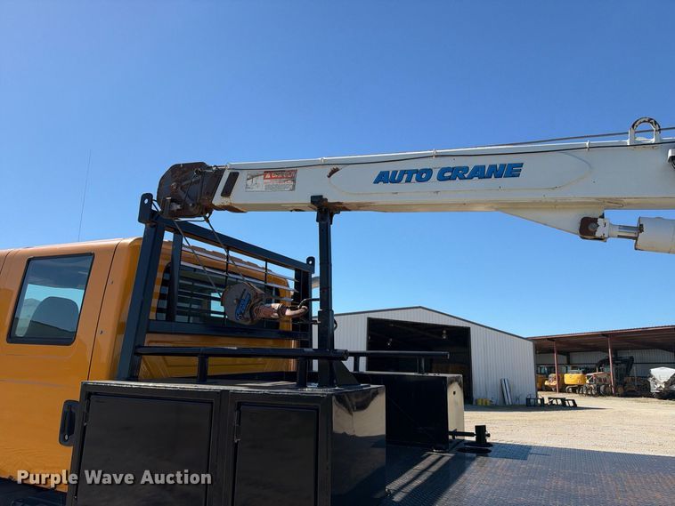 image for item EX2354 2006 International WorkStar 7400 Crew Cab flatbed truck