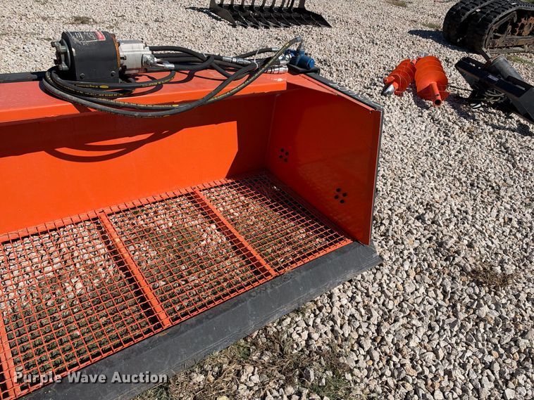 image for item EX2412 Pabreak skid steer vibrating screen bucket