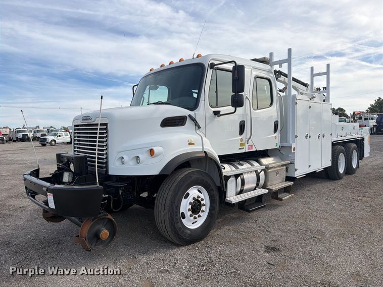 2012 Freightliner Business Class M2 Crew Cab crane truck