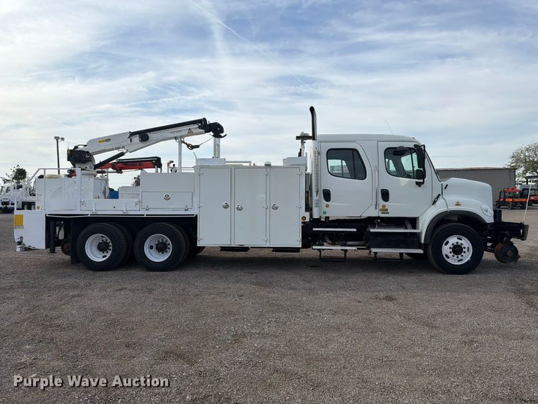 image for item FB5199 2012 Freightliner Business Class M2 Crew Cab crane truck