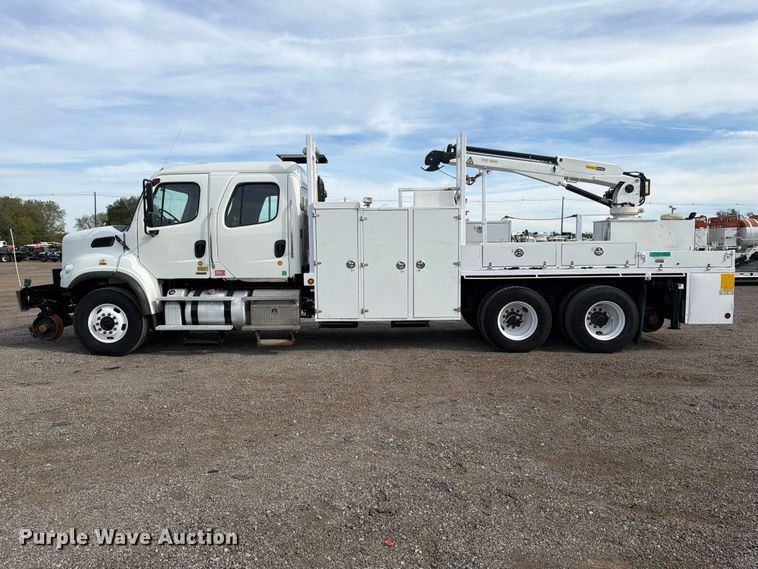 image for item FB5199 2012 Freightliner Business Class M2 Crew Cab crane truck
