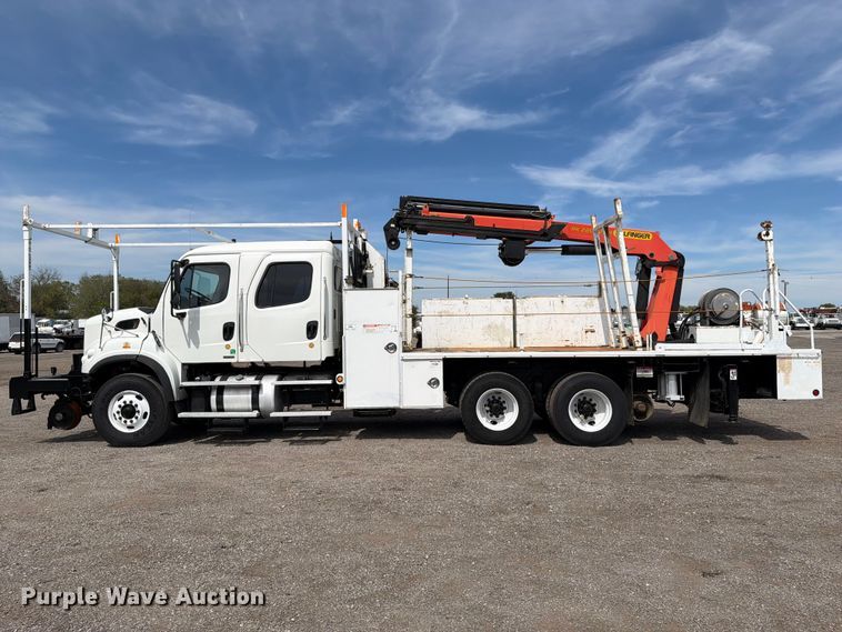 image for item FB5203 2012 Freightliner Business Class M2 Crew Cab crane truck