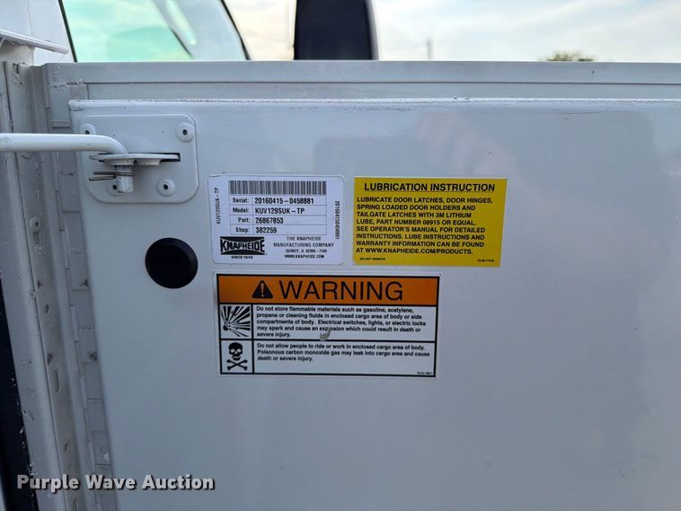 image for item FB5208 2016 Chevrolet Express 3500 utility van