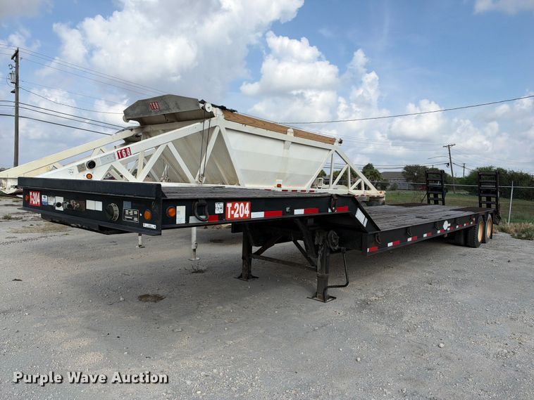 2014 Viking VFD46R16F35T drop deck equipment trailer