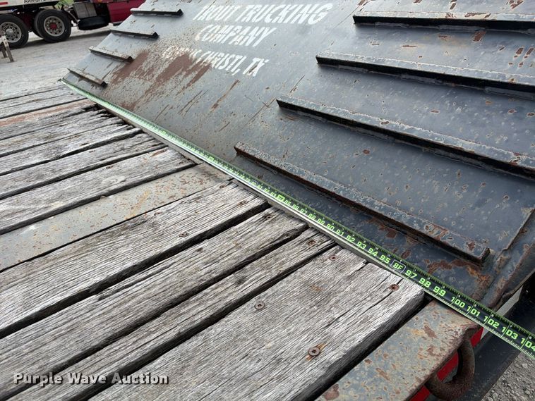 image for item FB8359 2014 Viking VFD46R16F35T drop deck equipment trailer
