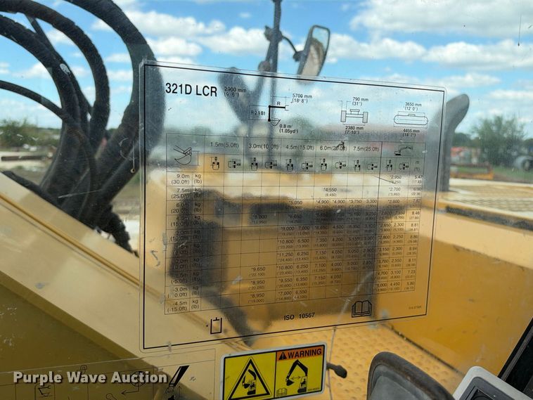 image for item FB8367 2013 Caterpillar 321D LCR excavator