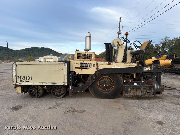 image for item FC3397 2007 Blaw-Knox PF-2181 paver