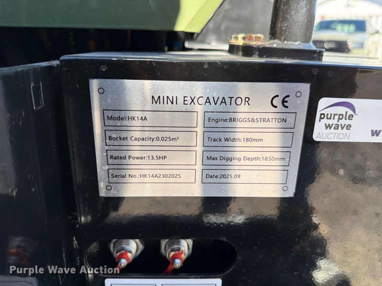 image for item FC3406 2025 Hisckeno HK14A mini excavator