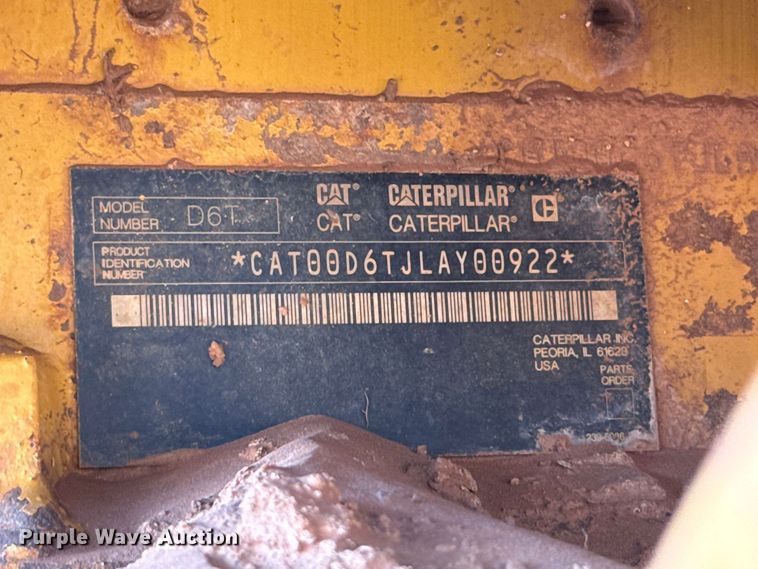 image for item FC4283 2008 Caterpillar D6T XL dozer