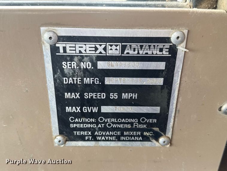 image for item FC4461 2005 Terex FD4000 ready mix truck