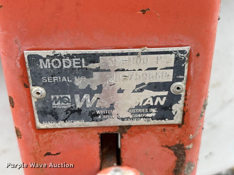 image for item FG0745 MultiQuip Whiteman WM-900 P concrete mixer
