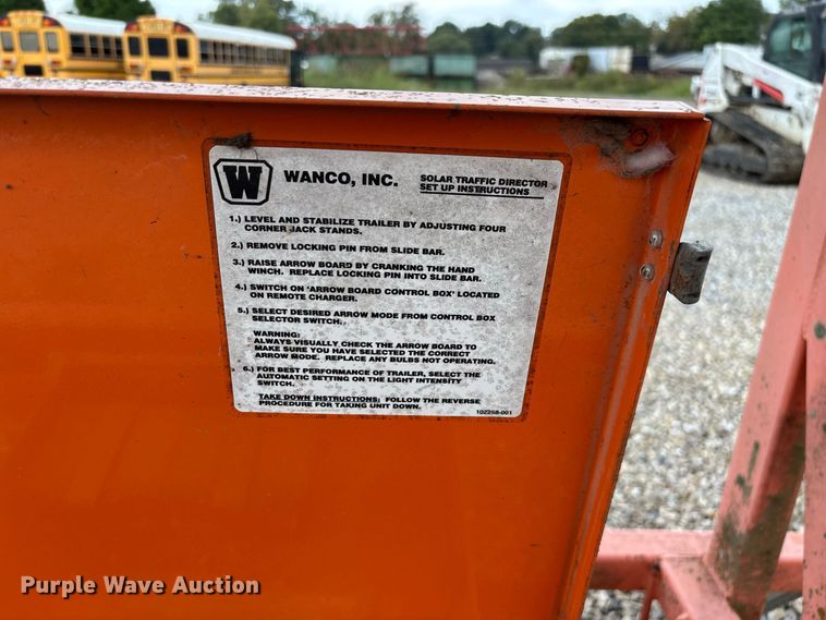 image for item FG0746 2011 Wanco arrow board trailer