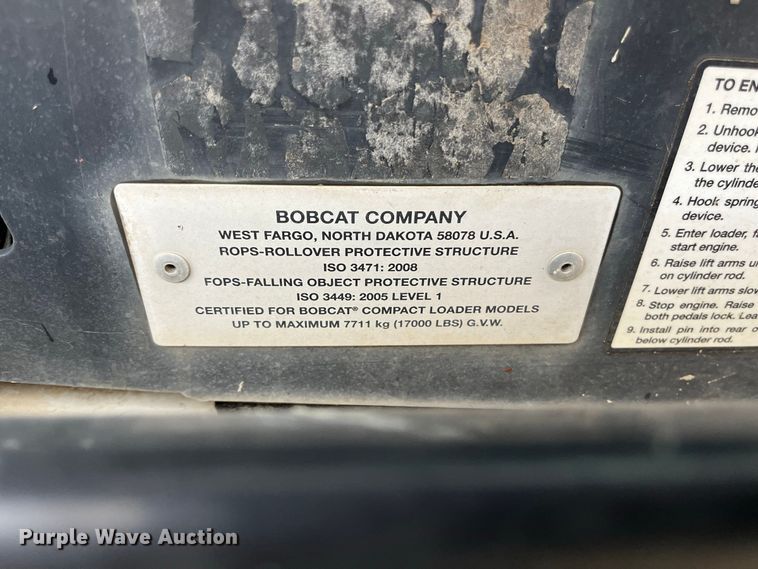 image for item FG0750 2019 Bobcat T630 Farm Tough Special Edition tracked skid steer loader