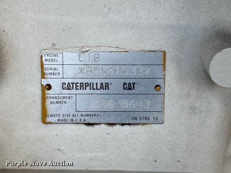 image for item FG0761 2012 Caterpillar C18 Acert engine