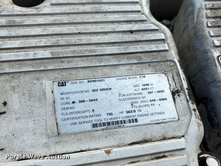 image for item FG0762 2012 Caterpillar C18 Acert engine