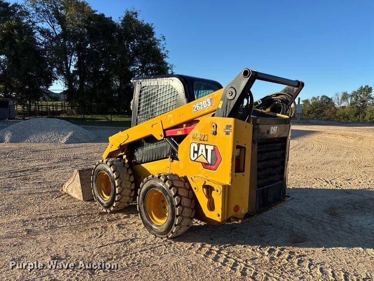 image for item FG0763 2020 Caterpillar 262D3 skid steer loader