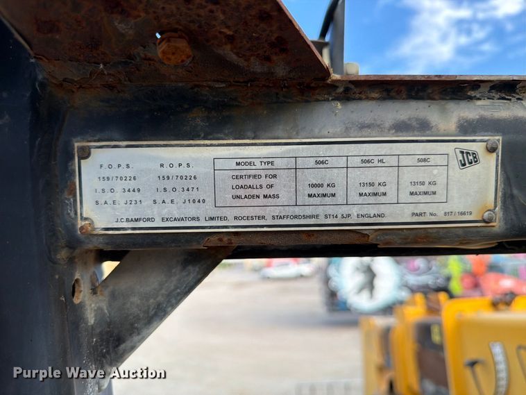 image for item FG2692 2007 JCB 508-C telehandler