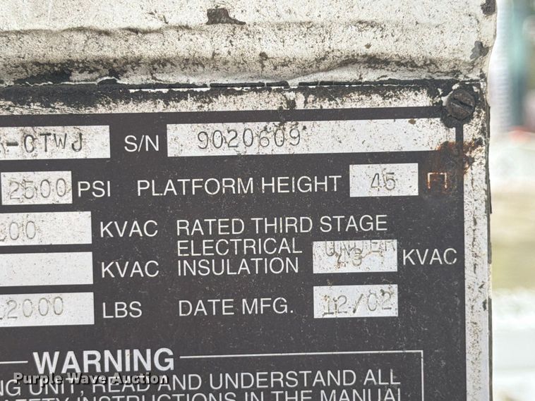 image for item FG3031 2002 International 7400 digger derrick truck