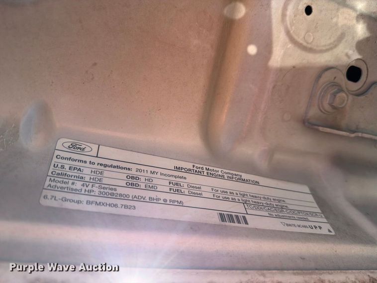 image for item FH6426 2011 Ford F550 Ext. Cab dump truck