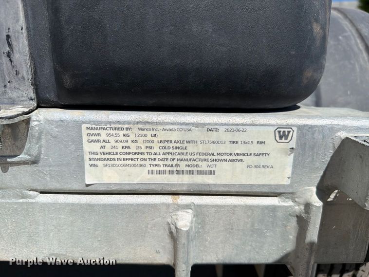 image for item FI2068 2021 Wanco Wali 6K light plant