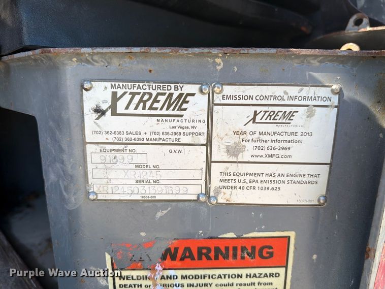image for item FI2071 2013 Xtreme XR1245 telehandler