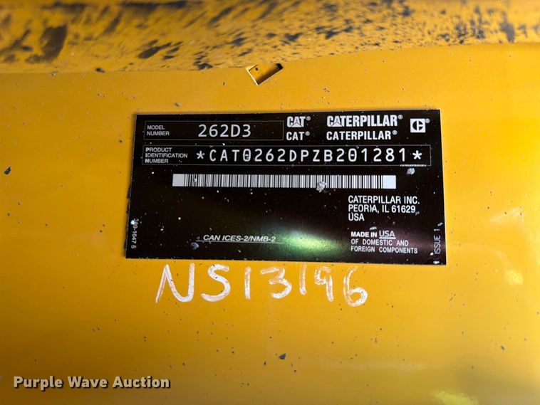 image for item FI2072 2019 Caterpillar 262D3 Skid Steer Loader