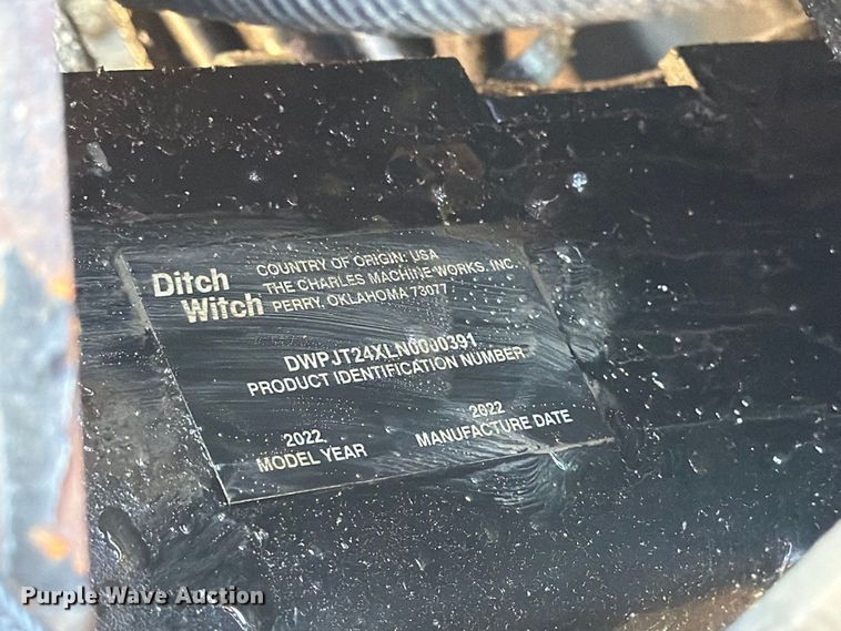 image for item FJ0545 2022 Ditch Witch JY24 directional boring unit