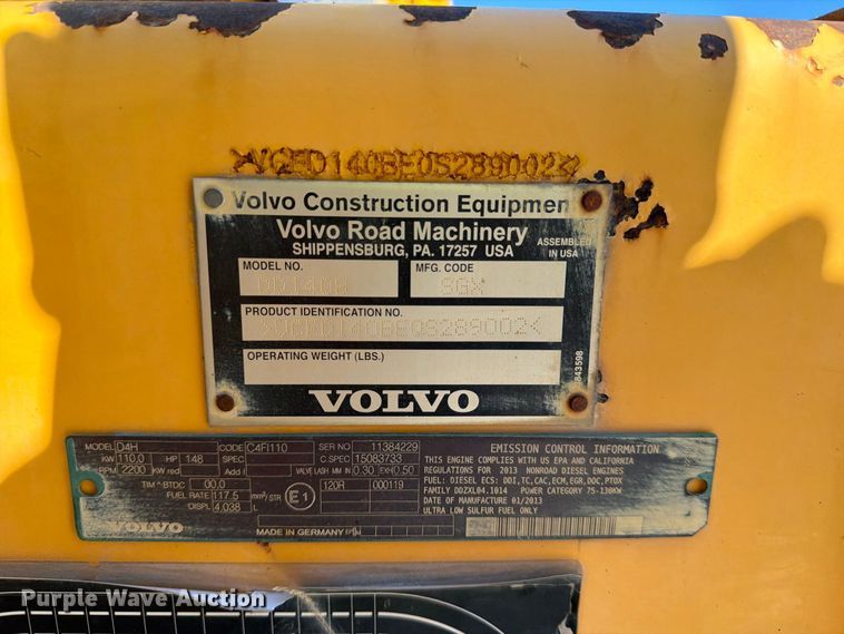image for item FJ2030 2015 Volvo DD140B double drum vibratory roller