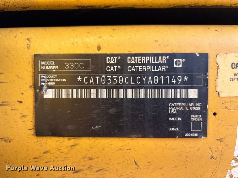 image for item FK2168 2006 Caterpillar 330C L excavator