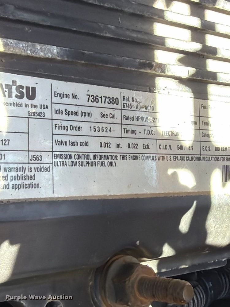 image for item FK5284 2014 Komatsu PC360LC-10 excavator