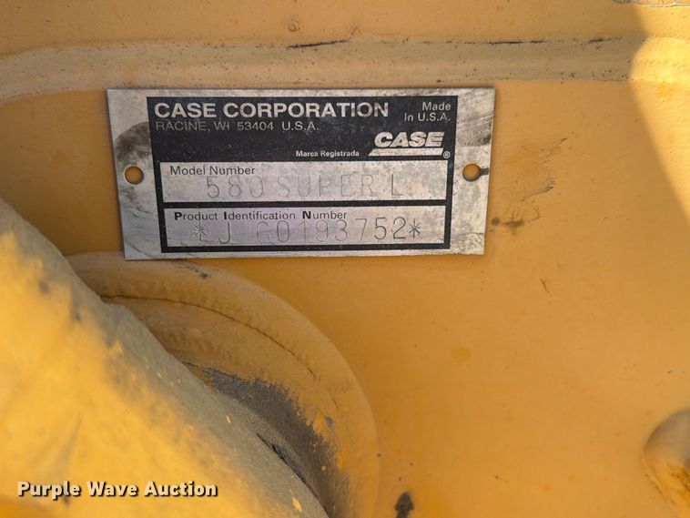 image for item FN5902 1996 Case 580 Super L backhoe