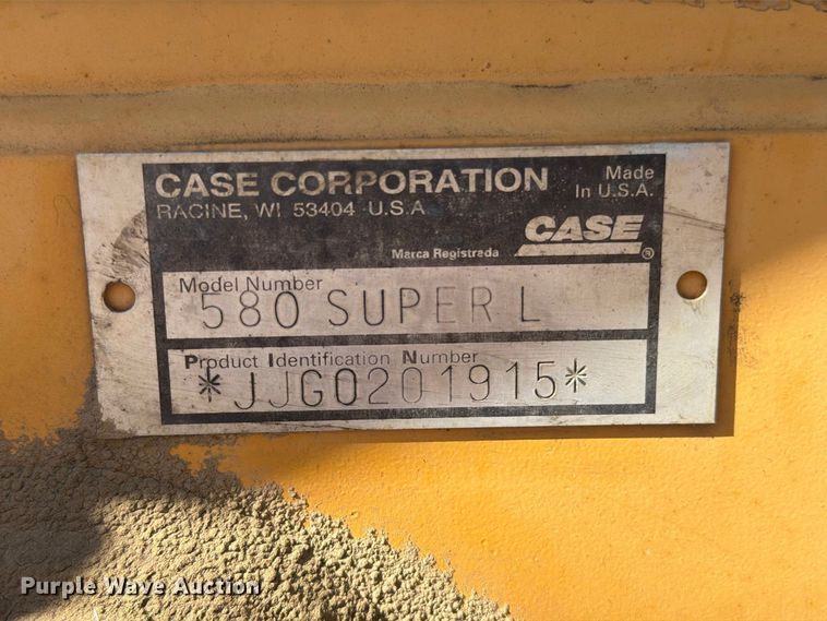 image for item FN5903 1997 Case 580 Super L backhoe