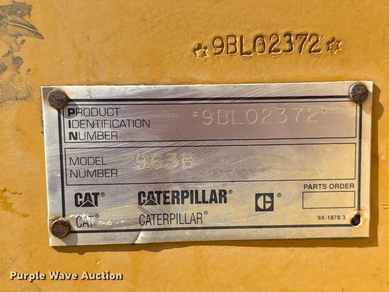 image for item FN5904 1998 Caterpillar 963B track loader
