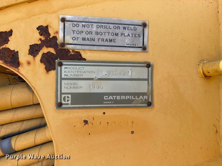 image for item FN5908 1987 Caterpillar 140G motor grader
