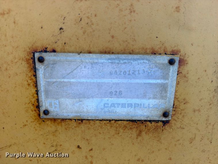 image for item FN5911 1985 Caterpillar 926 wheel loader