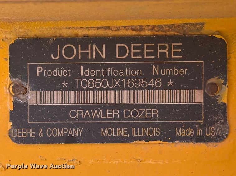 image for item FP4073 2008 John Deere 850JX pipelayer