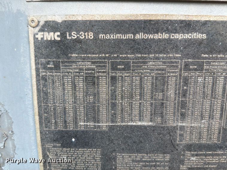 image for item FT6411 1981 Link-Belt LS-318 crane