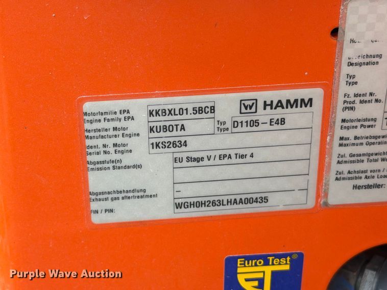image for item FT6417 2021 Hamm HD8 double drum vibratory roller