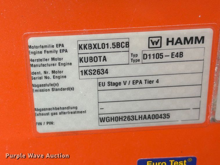 image for item FT6417 2021 Hamm HD8 double drum vibratory roller
