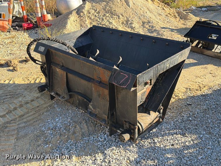 image for item FT6429 Titan Attachments 72SDBCKTv2 skid steer side discharge bucket 