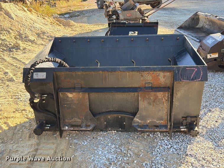image for item FT6429 Titan Attachments 72SDBCKTv2 skid steer side discharge bucket 